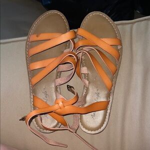 American Eagle Outfitters Women's Strappy Orange Sandals